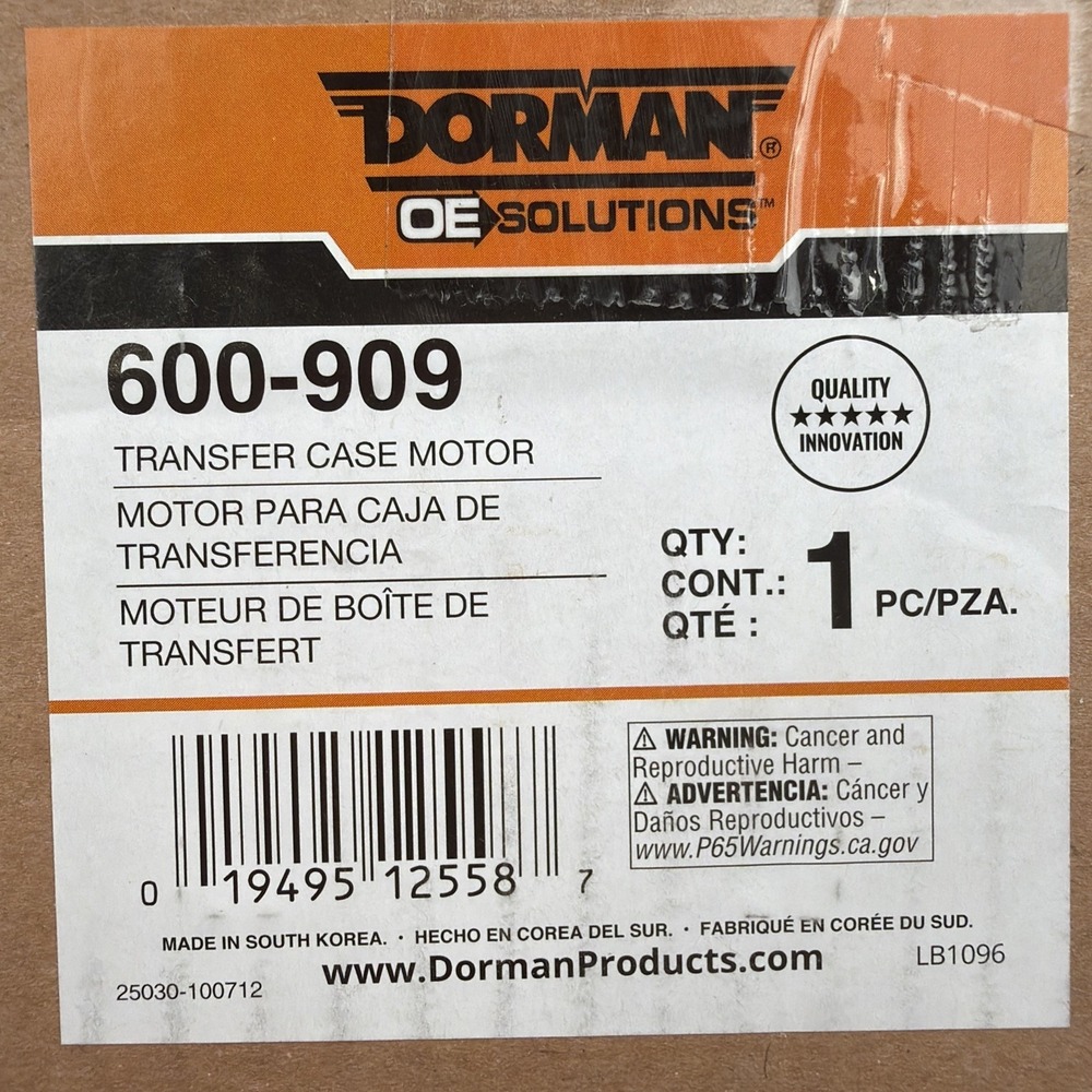 600-909 Dorman Transfer Case Motor for Chevy Suburban Yukon Avalanche Chevrolet